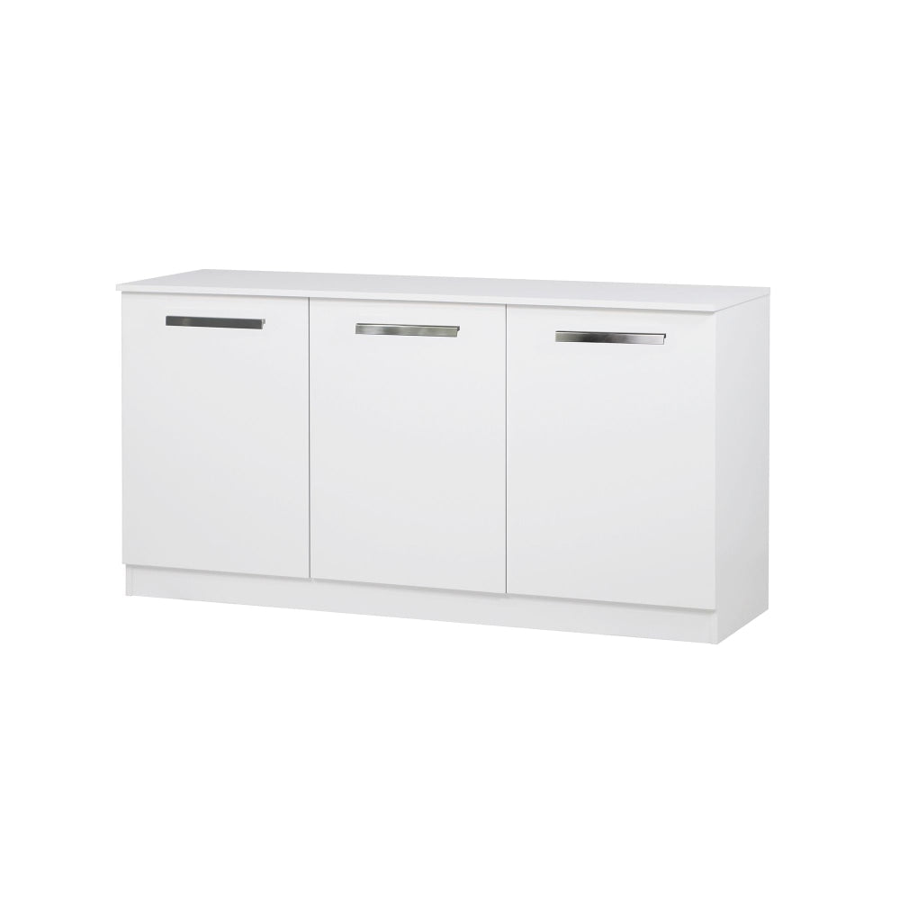 Alice Modern 3 - Doors Credenza Office Storage - White Organizer Fast shipping On sale