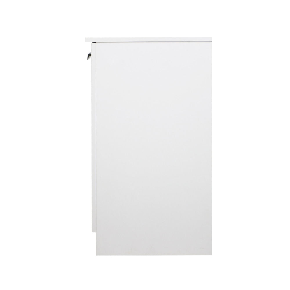 Alice Modern 3 - Doors Credenza Office Storage - White Organizer Fast shipping On sale