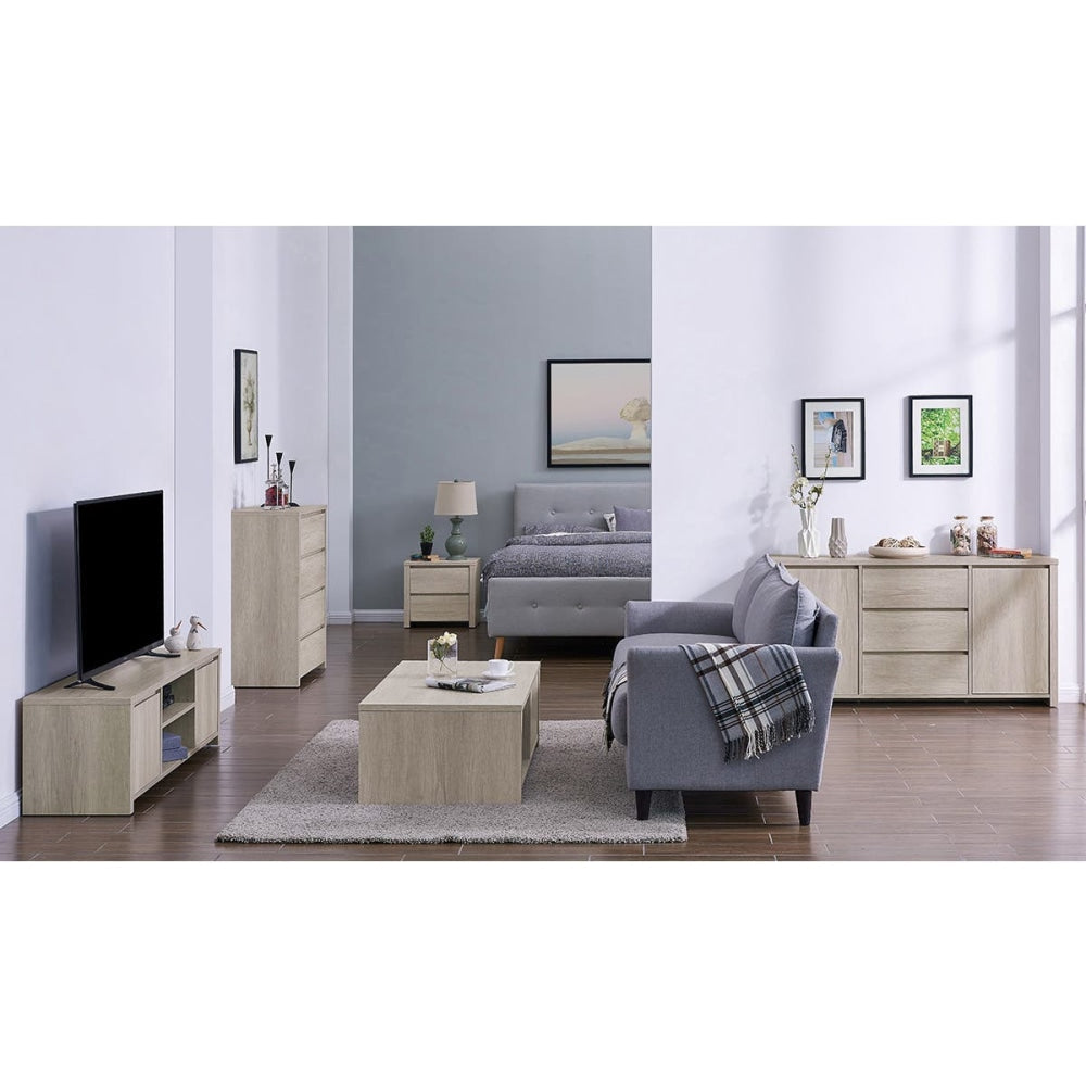 Alta Collection Entertainment Unit TV Stand - Dusky Oak 145cm Fast shipping On sale