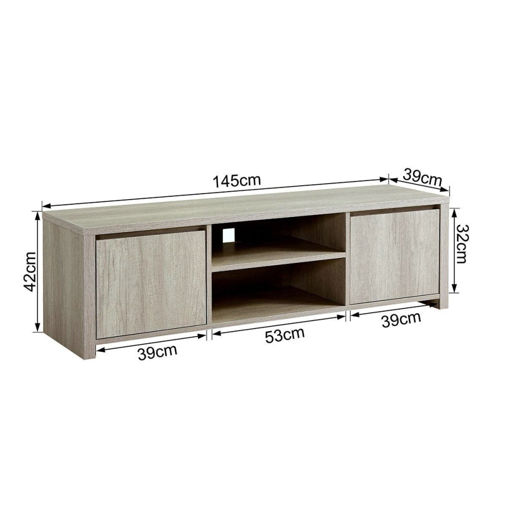 Alta Collection Entertainment Unit TV Stand - Dusky Oak 145cm Fast shipping On sale