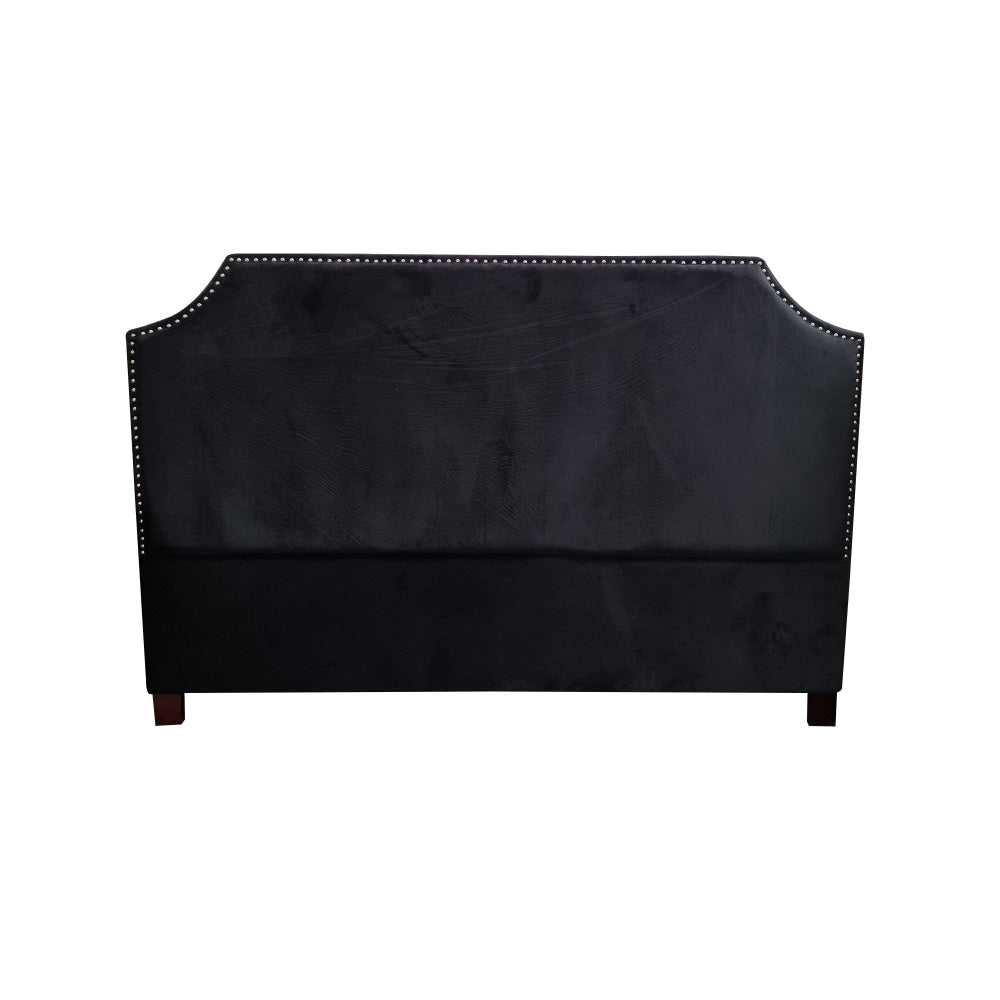 Amadeus Fabric Bed Head King Size - Black Fast shipping On sale
