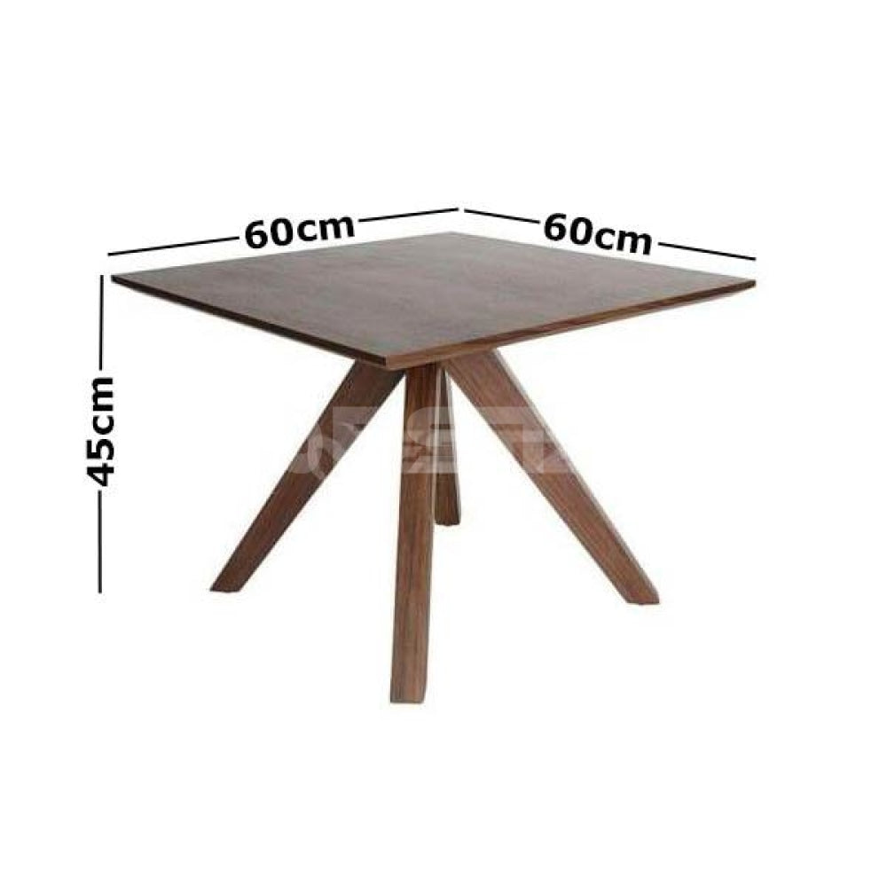 Amelia Collection Side Table - 60cm Walnut Fast shipping On sale