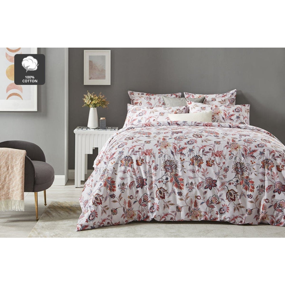 Amelia Cotton Quilt Cover Set - Queen Fast shipping On sale