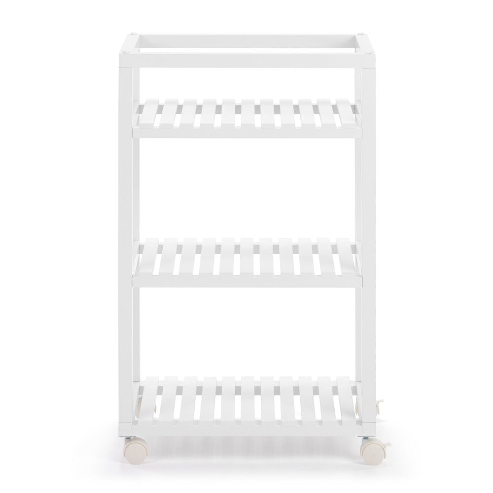 Amy Kitchen Trolley 3-Shelf Storage - White Fast shipping On sale