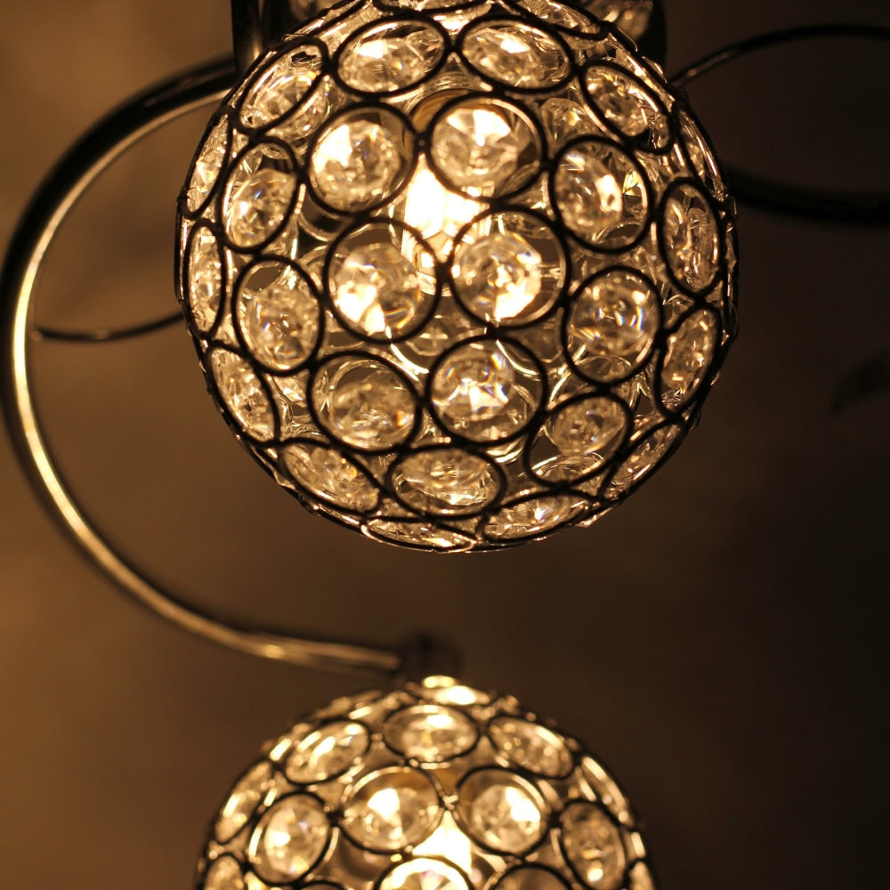 Anthea 4 Lights Modern Elegant Pendant Lamp Ceiling Light - Chrome Fast shipping On sale