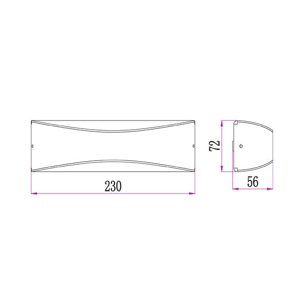 Momentous Living - Pia Modern Wall Light Surface Mounted Up/Down 10W ...