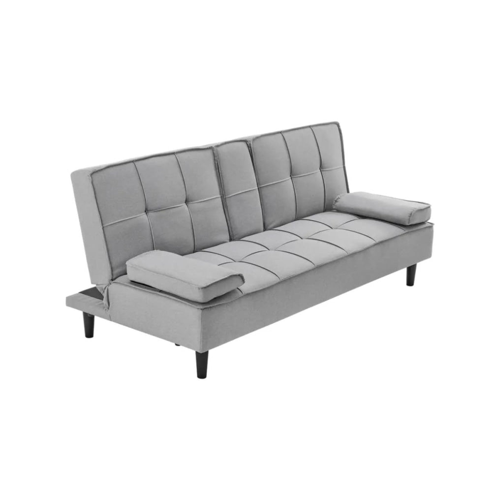 Apline 3-Seater Modern Facbric Sofa Bed - Light Grey Fast shipping On sale