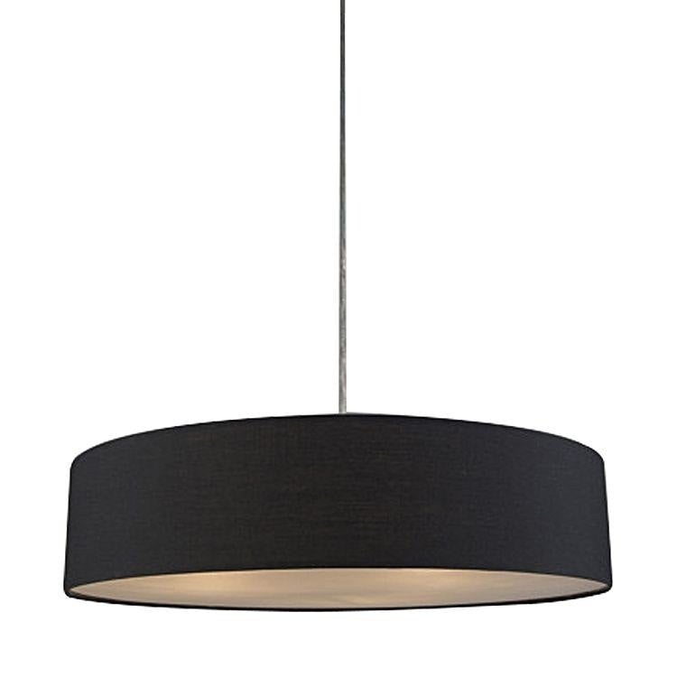 Apollo Hanging Pendant Lamp Fabric Shade - Black Fast shipping On sale