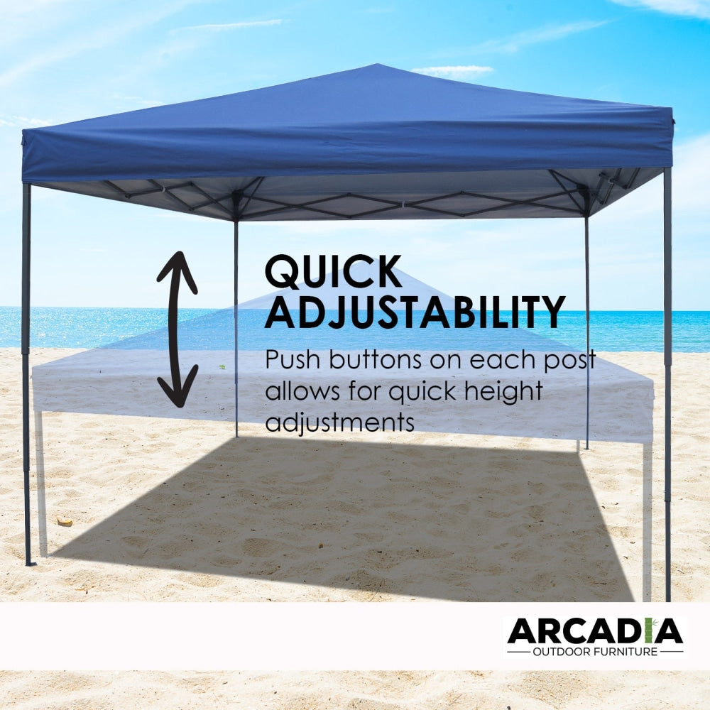 Arcadia Furniture 3 Metre Outdoor Gazebo Tent - Navy Sets Fast shipping On sale
