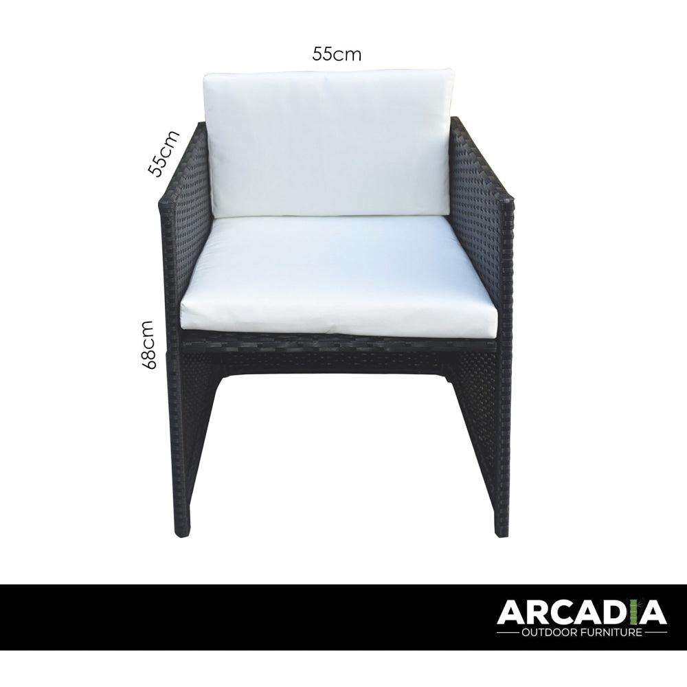 Arcadia Furniture 5 Piece Dining Table Set - Black and Grey Fast shipping On sale