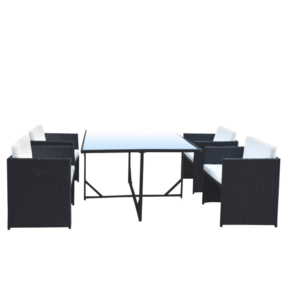Arcadia Furniture 5 Piece Dining Table Set - Black and Grey Fast shipping On sale