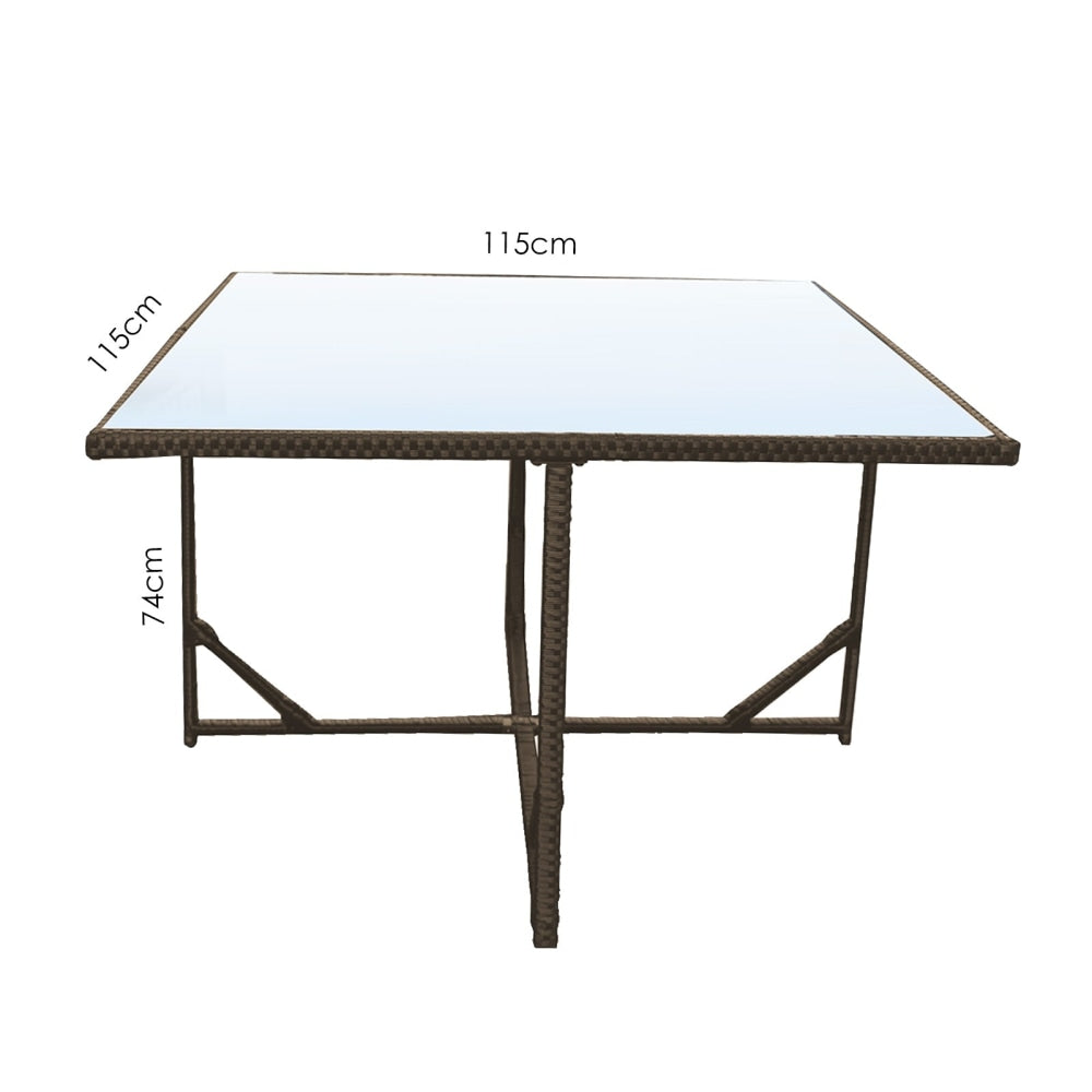Arcadia Furniture 5 Piece Dining Table Set - Oatmeal and Grey Fast shipping On sale