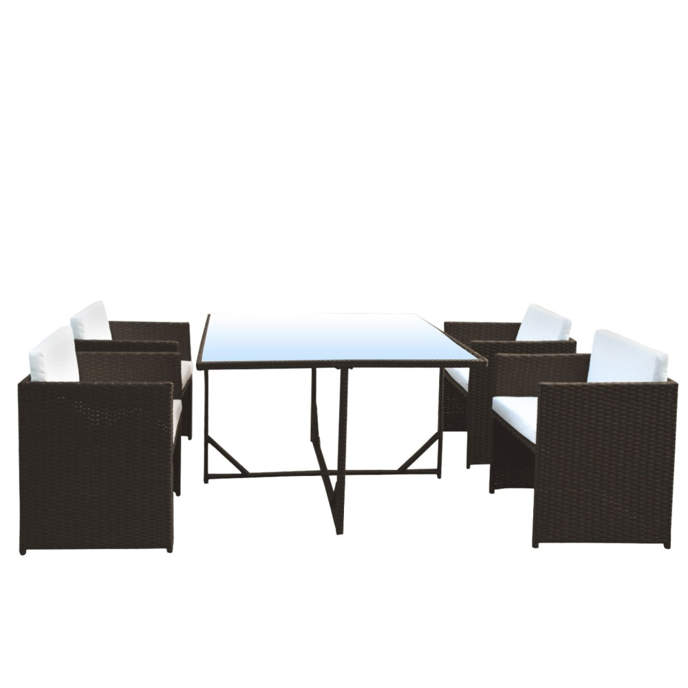 Arcadia Furniture 5 Piece Dining Table Set - Oatmeal and Grey Fast shipping On sale