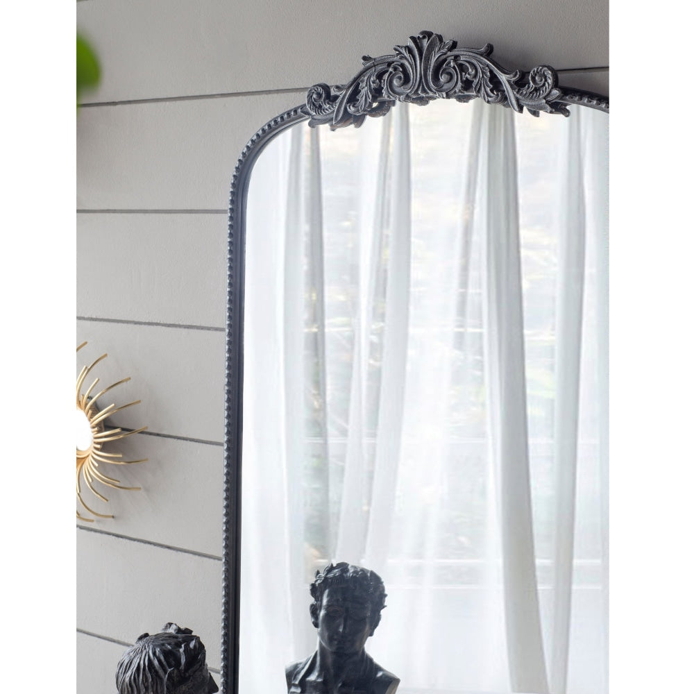 Arch Ornate Metallic Ready Hang Wall Mirror 61X92CM Acanthus Leaf Design Fast shipping On sale