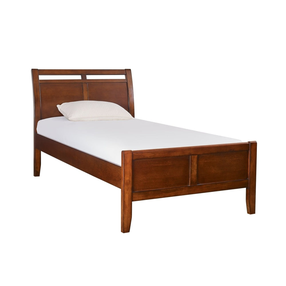 Audrey Country Style Solid Wooden Bed Frame Single Size - Brown Fast shipping On sale