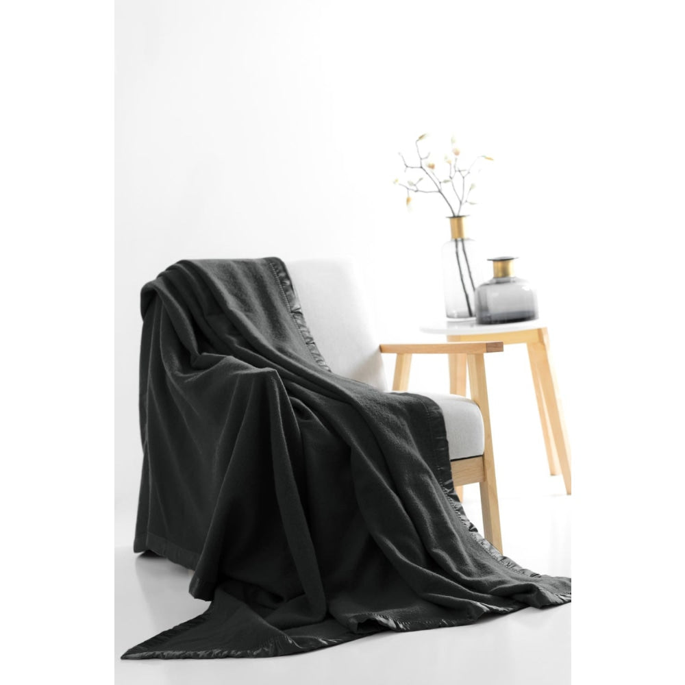 Australian Wool Blanket - Charcoal Single Bed/Double Bed Single/Double Fast shipping On sale