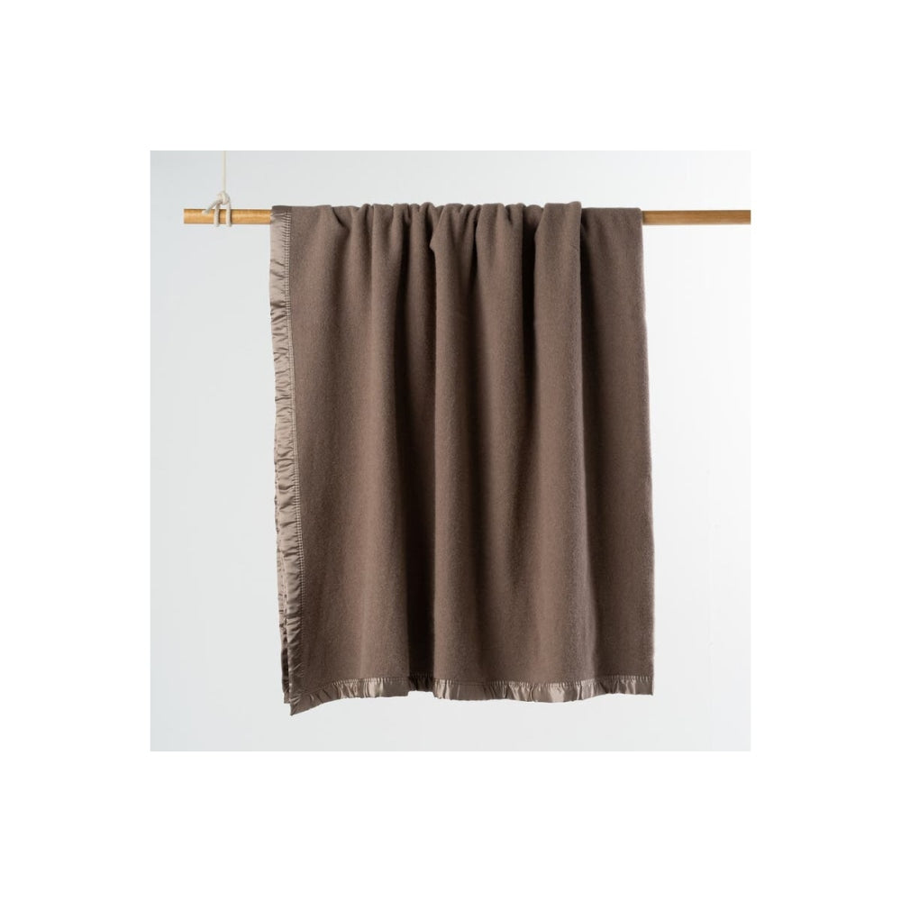 Australian Wool Blanket - Taupe Queen Bed/King Bed Queen/King Fast shipping On sale
