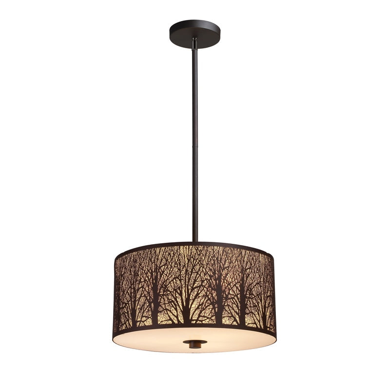 Avery Classic Pendant Lamp Light ES x 3 Aged Bronze with Amber Large Round Fast shipping On sale