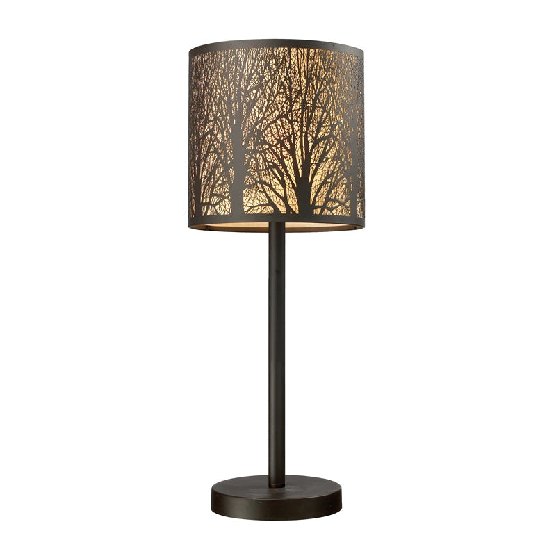 Avery Classic Table Lamp ES Aged Bronze Laser Cut Round Fast shipping On sale