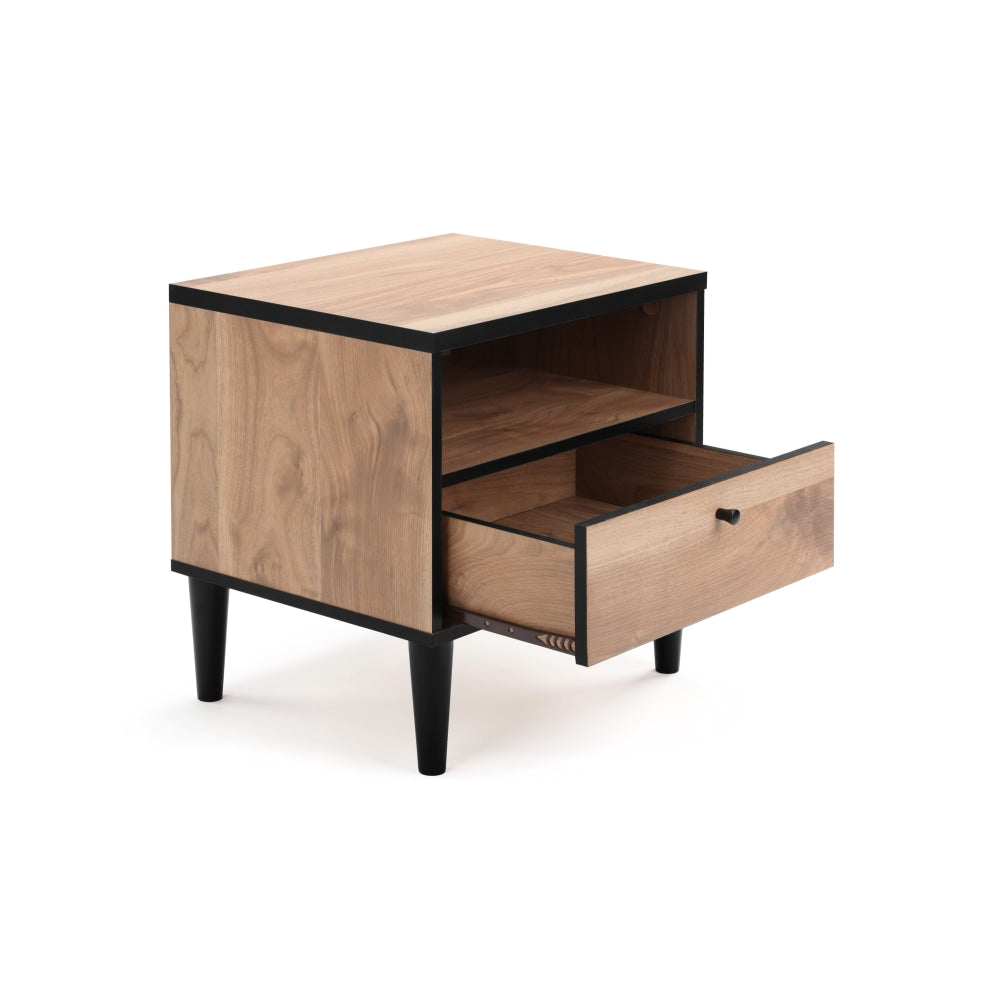 Avalon Bedside Nightstand Side Table - Oak Fast shipping On sale