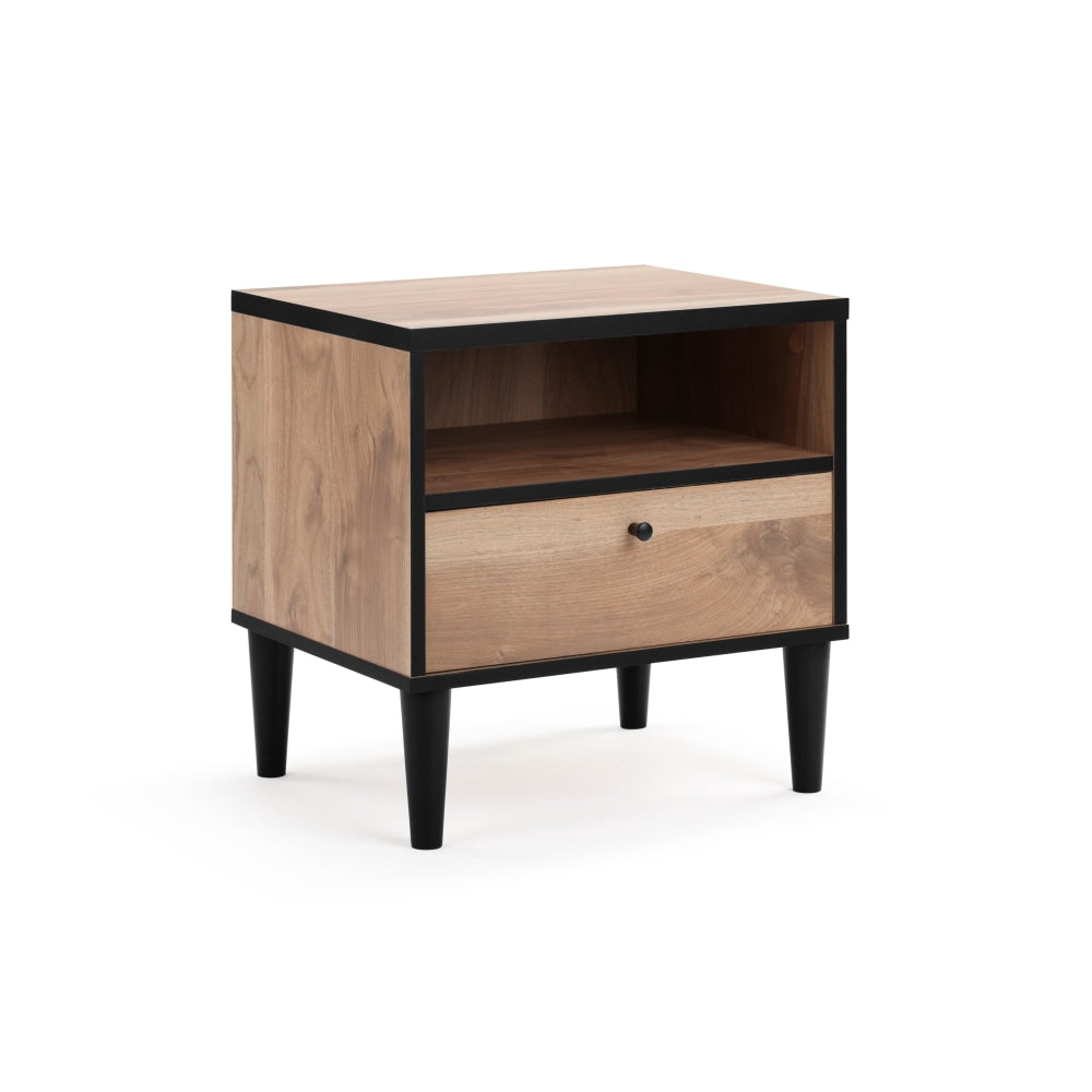 Avalon Bedside Nightstand Side Table - Oak Fast shipping On sale