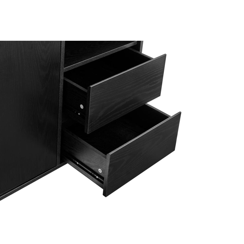 Baily Buffet Unit Sideboard Storage Cabinet - Black & Fast shipping On sale