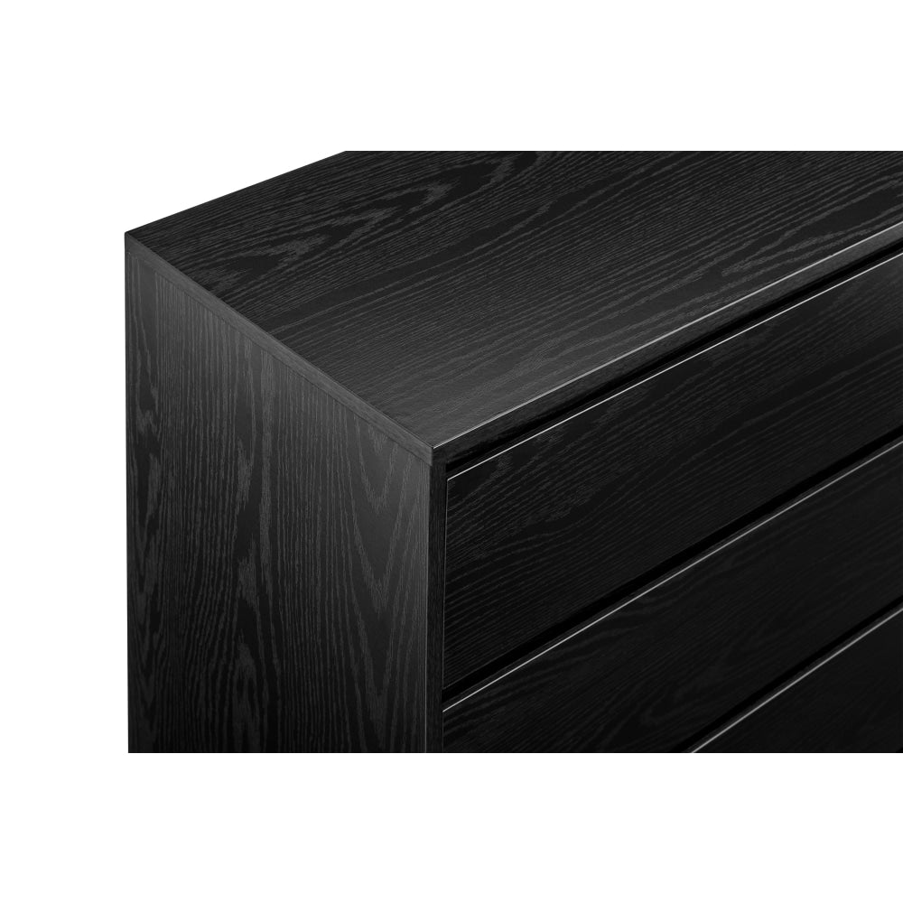 Baily Modern Wooden Chest of 4-Drawers Tallboy Storage Cabinet - Black Of Drawers Fast shipping On sale