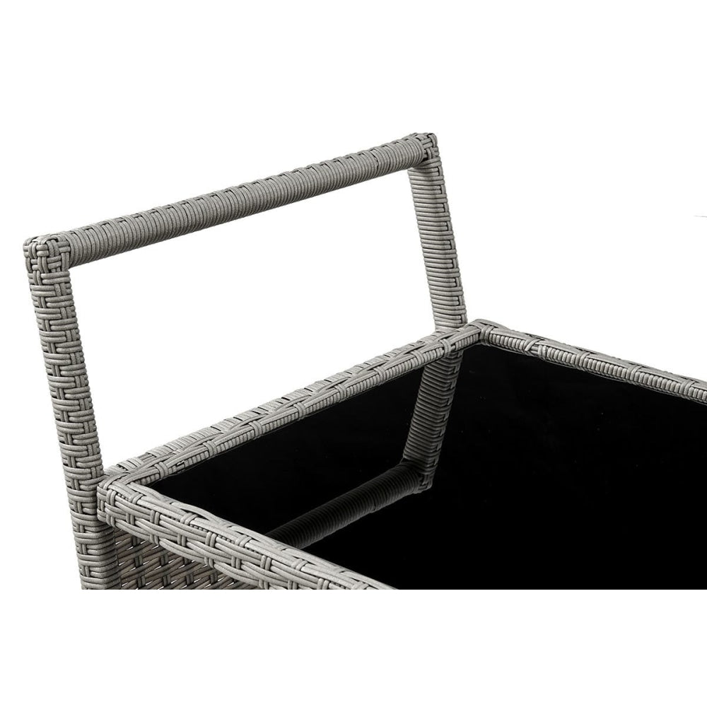 Balmain Outdoor Furniture Bar Cart Table Trolley W/ Ice Bucket- Dark Grey Fast shipping On sale