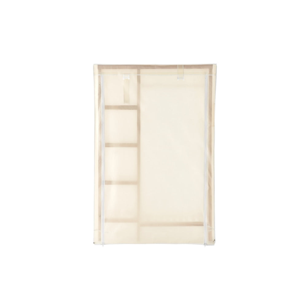 Bamboo Fabric Wardrobe Clothes Organiser Hanger - Beige Fast shipping On sale