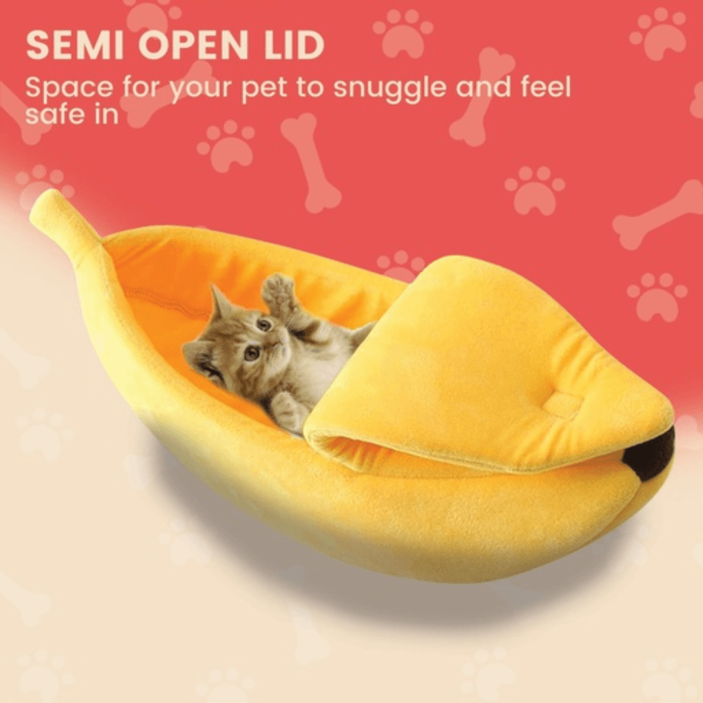 Banana Pet Bed (M Yellow) Cat Cares Fast shipping On sale