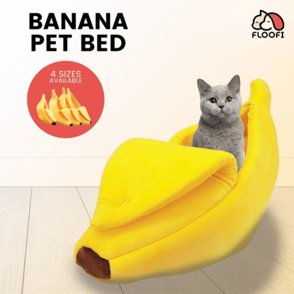 Banana Pet Bed (M Yellow) Cat Cares Fast shipping On sale