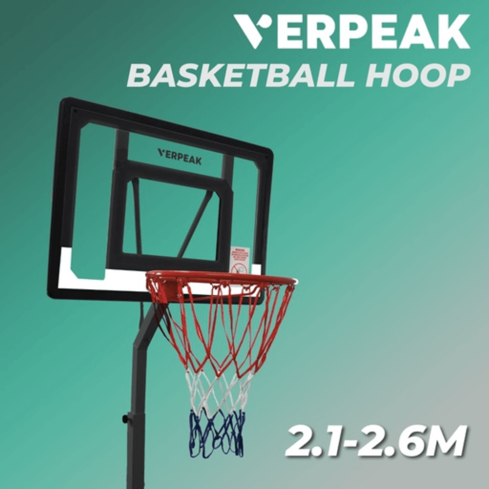 Verpeak Basketball Hoop Stand 2.1-2.6m Sports Exercise (Black) & Fitness Fast shipping On sale