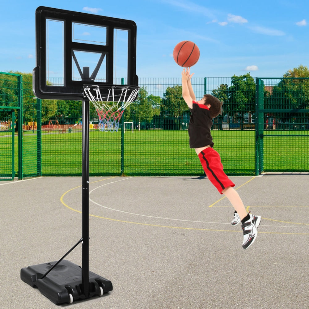 Basketball Hoop Stand System Portable 3.05M Height Adjustable Net Ring In Ground Toys Fast shipping On sale