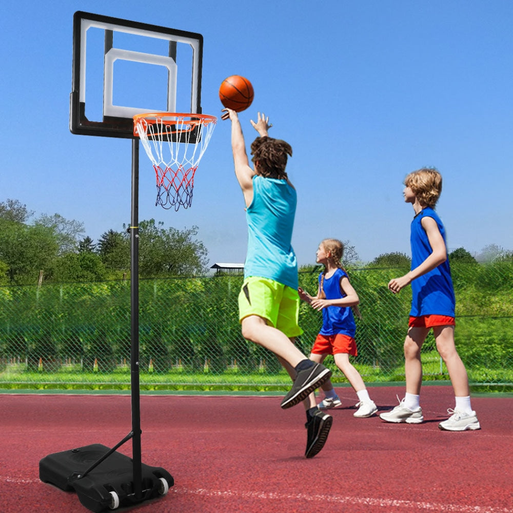 Basketball Hoop Stand System Ring Portable 2.1M Adjustable Height Kids In Ground Toys Fast shipping On sale