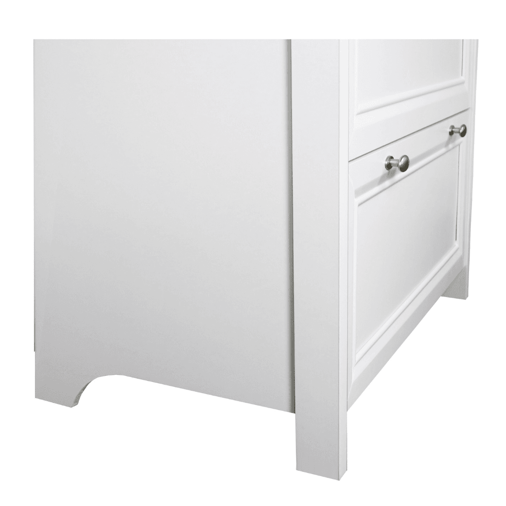 Beanca 2-Drawer Office Storage Lateral Filling Cabinet - Grey Oak & White Filing Fast shipping On sale