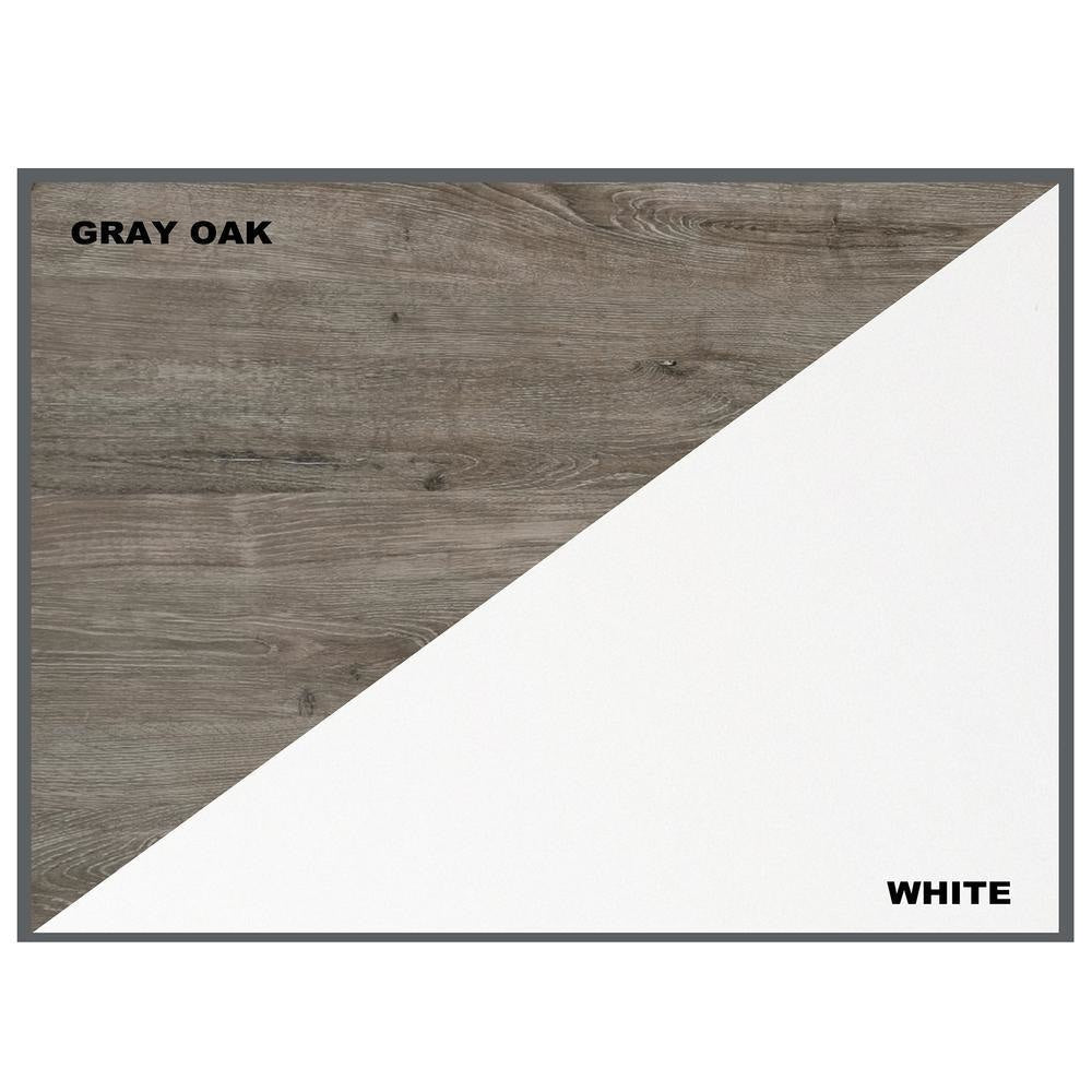 Beanca Study Writing Office Desk W/ Drawers Storage - Grey Oak & White Fast shipping On sale