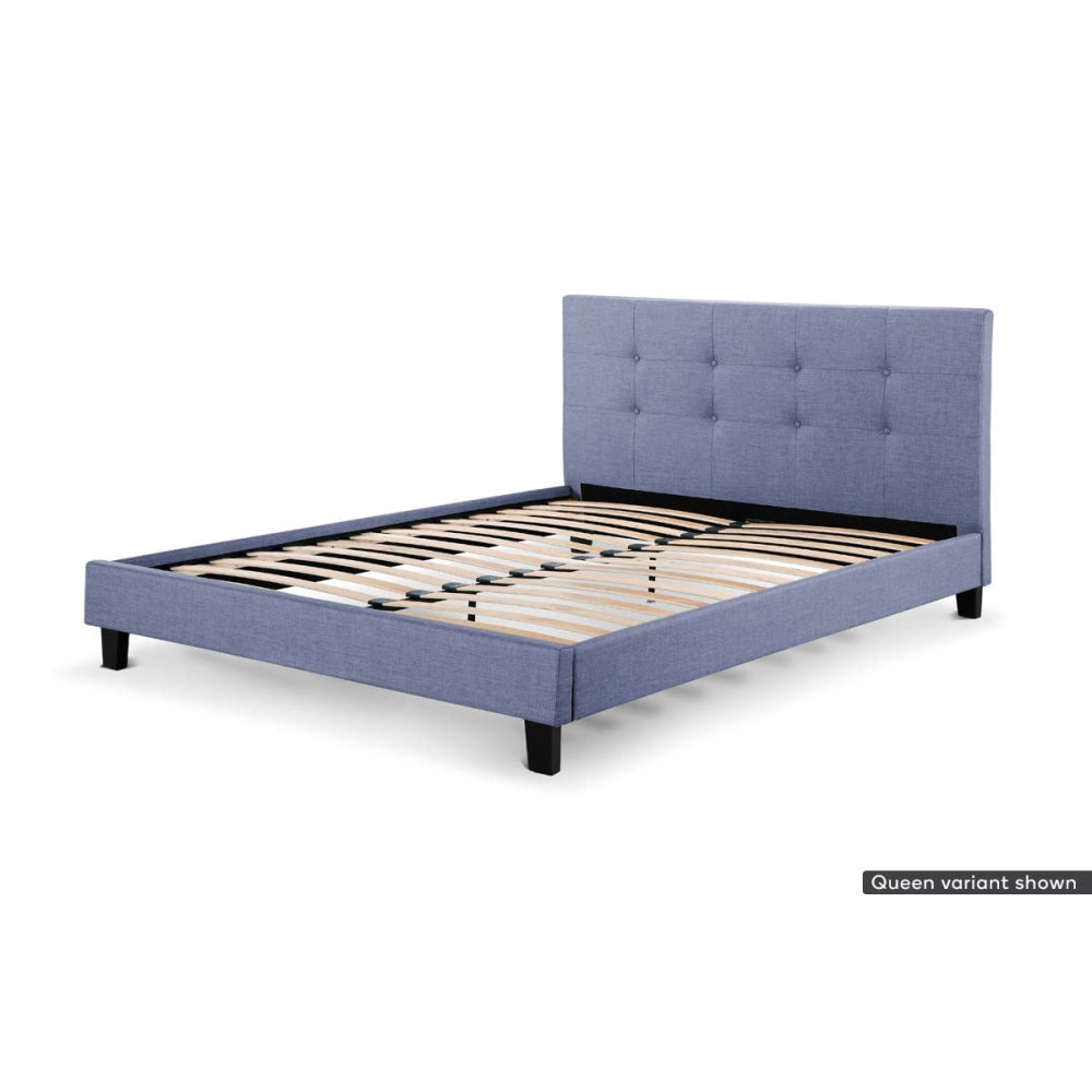 Bed Frame - Positano Collection - Pewter Grey Double Fast shipping On sale