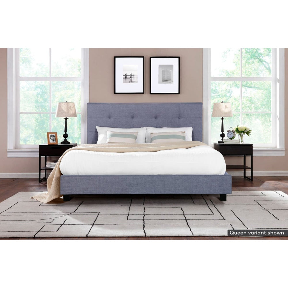 Bed Frame - Positano Collection - Pewter Grey Double Fast shipping On sale