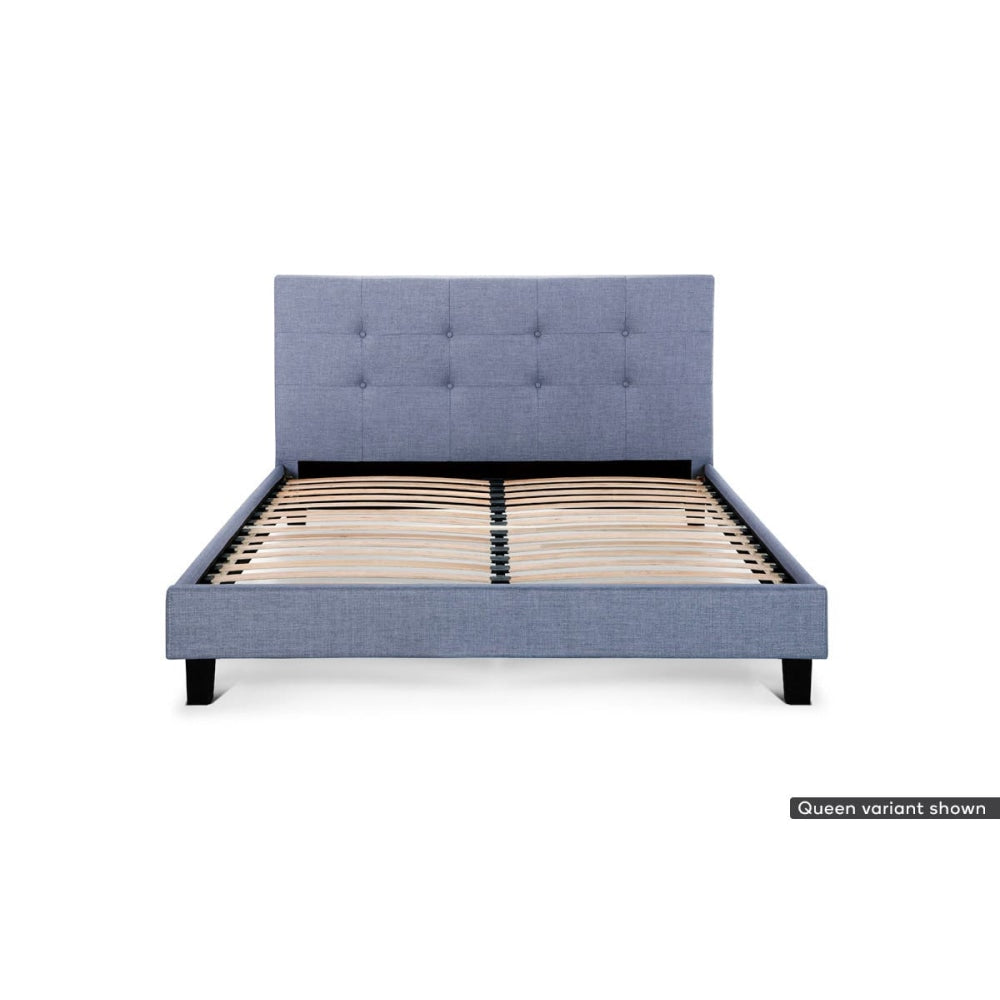 Bed Frame - Positano Collection - Pewter Grey Double Fast shipping On sale