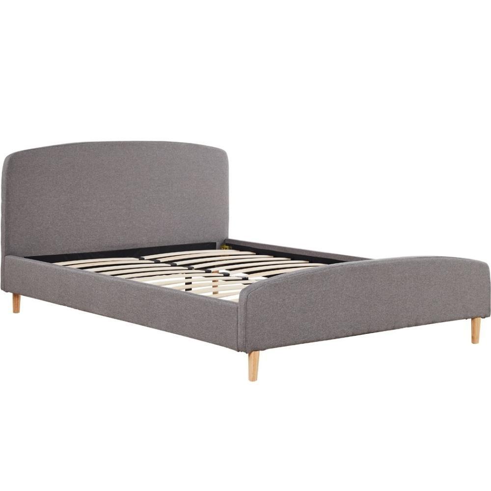 Bed Frame Queen Size Wooden Platform Linen Fabric Base Bedhead Headboard Fast shipping On sale