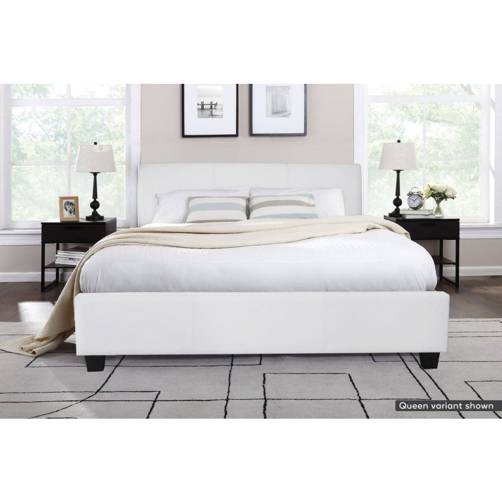 Bed Frame - Vernazza Collection - White Double Fast shipping On sale