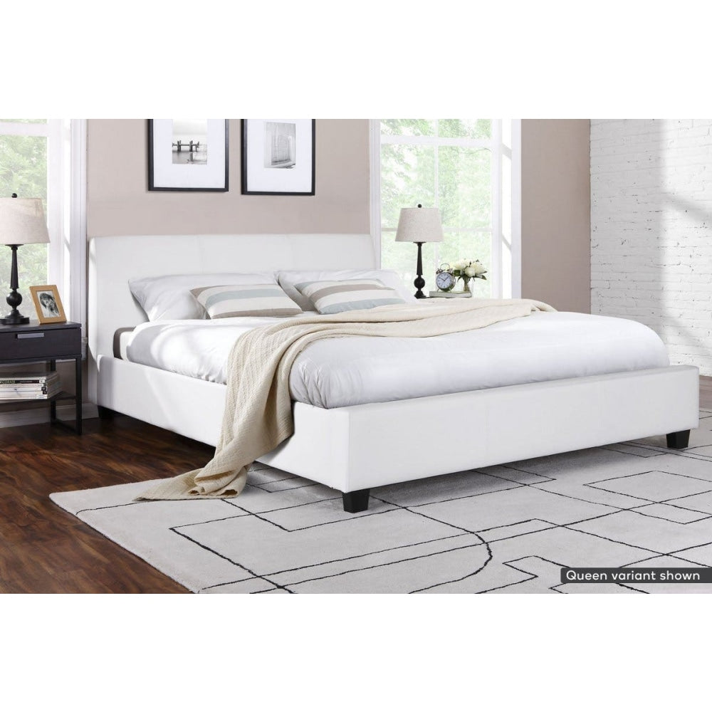 Bed Frame - Vernazza Collection - White Double Fast shipping On sale