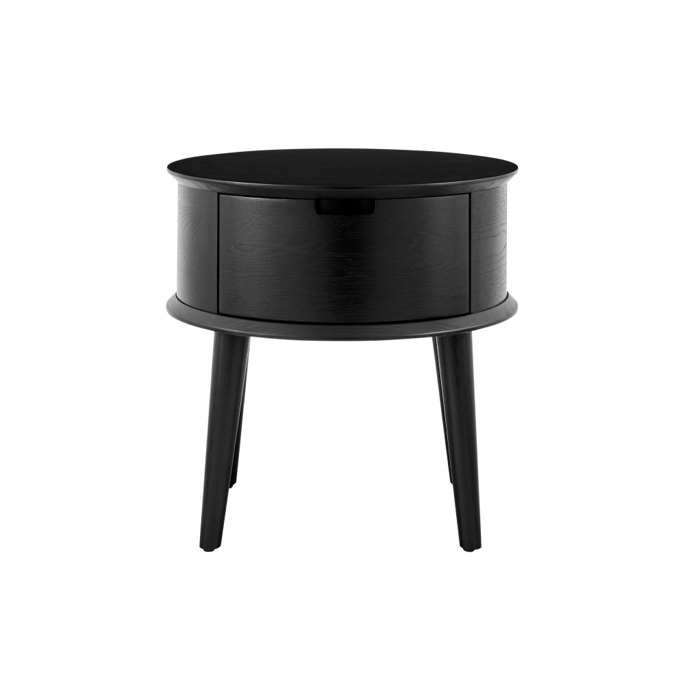 Bentley Bedside Nightstand Side Table - Black Fast shipping On sale