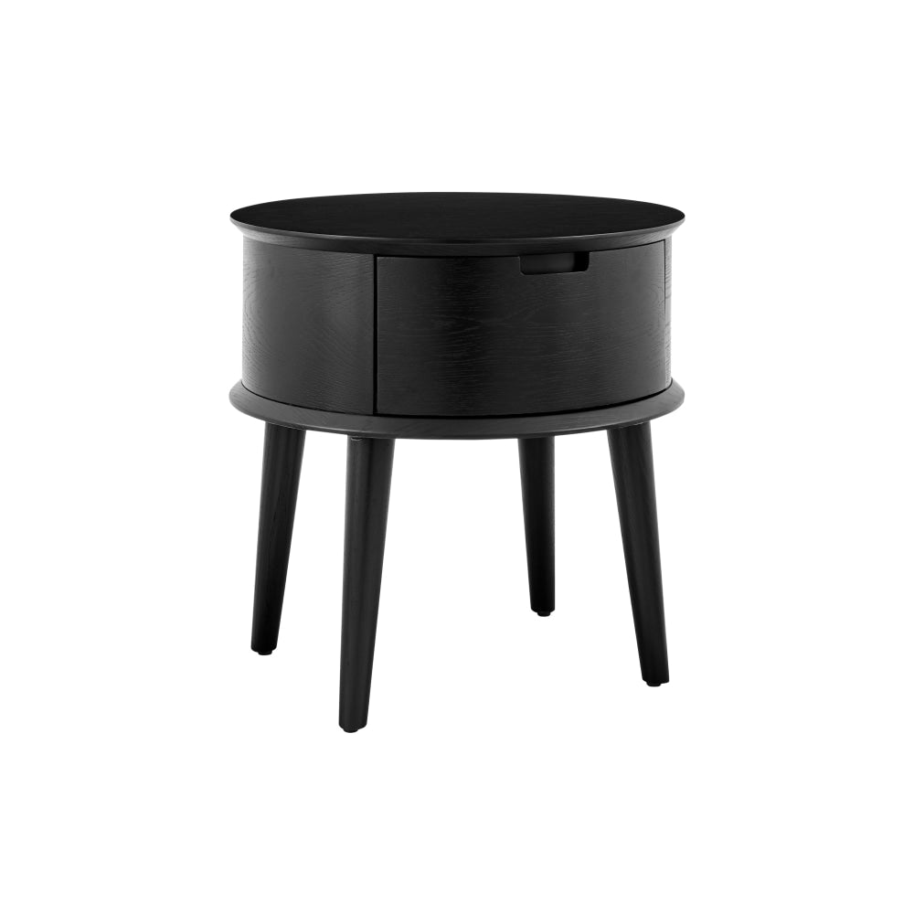 Bentley Bedside Nightstand Side Table - Black Fast shipping On sale