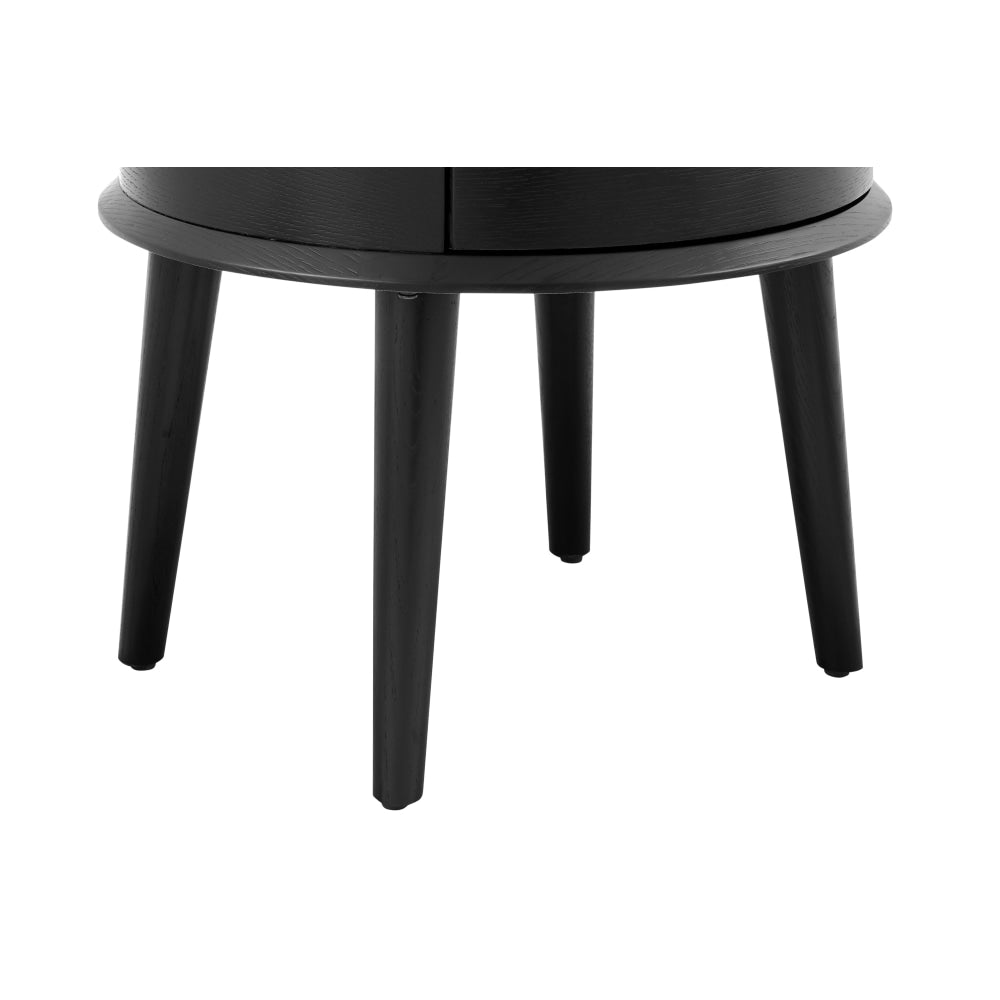 Bentley Bedside Nightstand Side Table - Black Fast shipping On sale