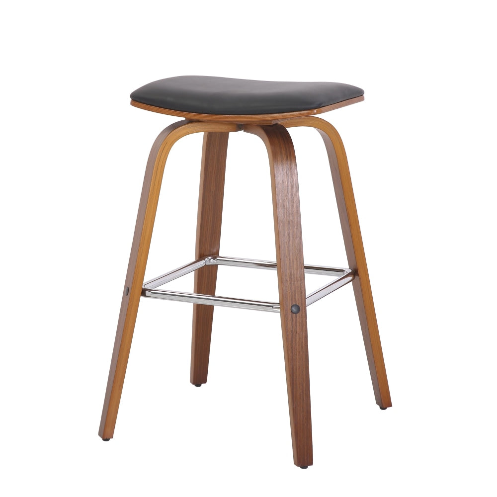 Brielle PU Leather Kitchen Counter Bar Stool - Black Fast shipping On sale