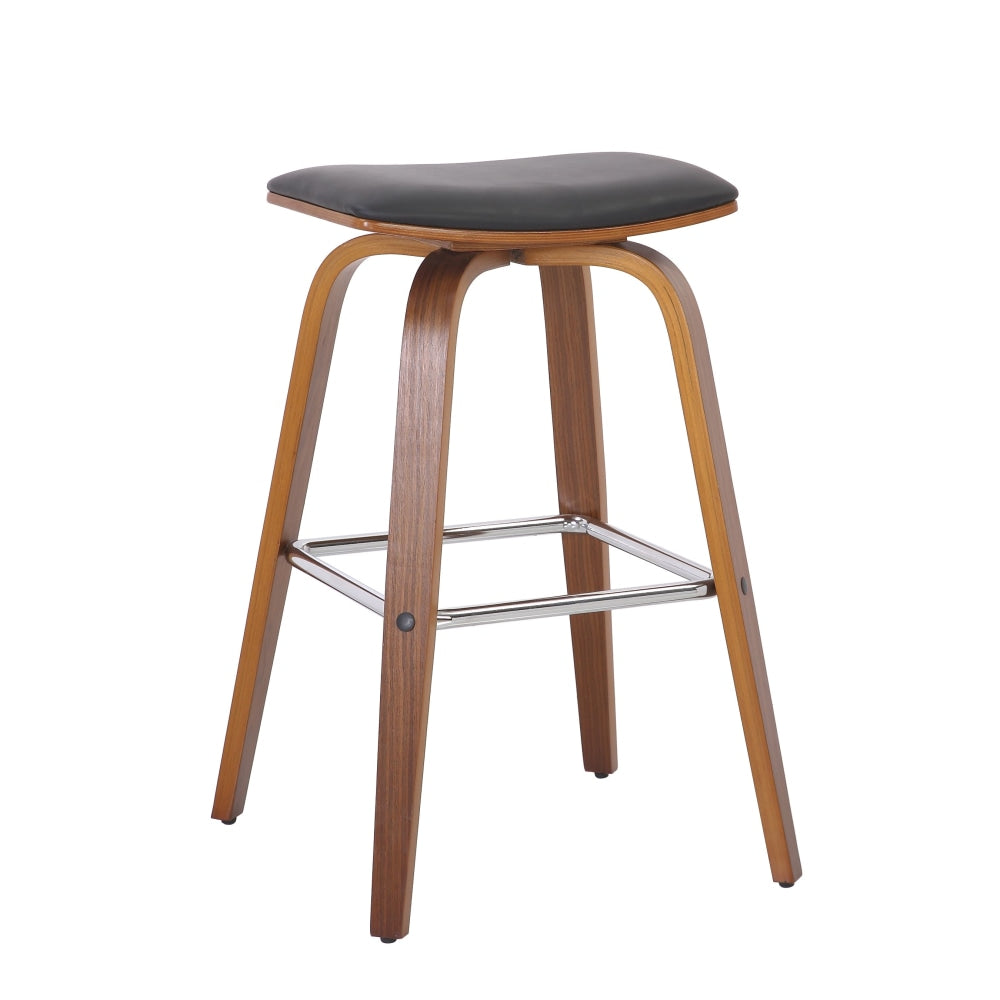 Brielle PU Leather Kitchen Counter Bar Stool - Black Fast shipping On sale