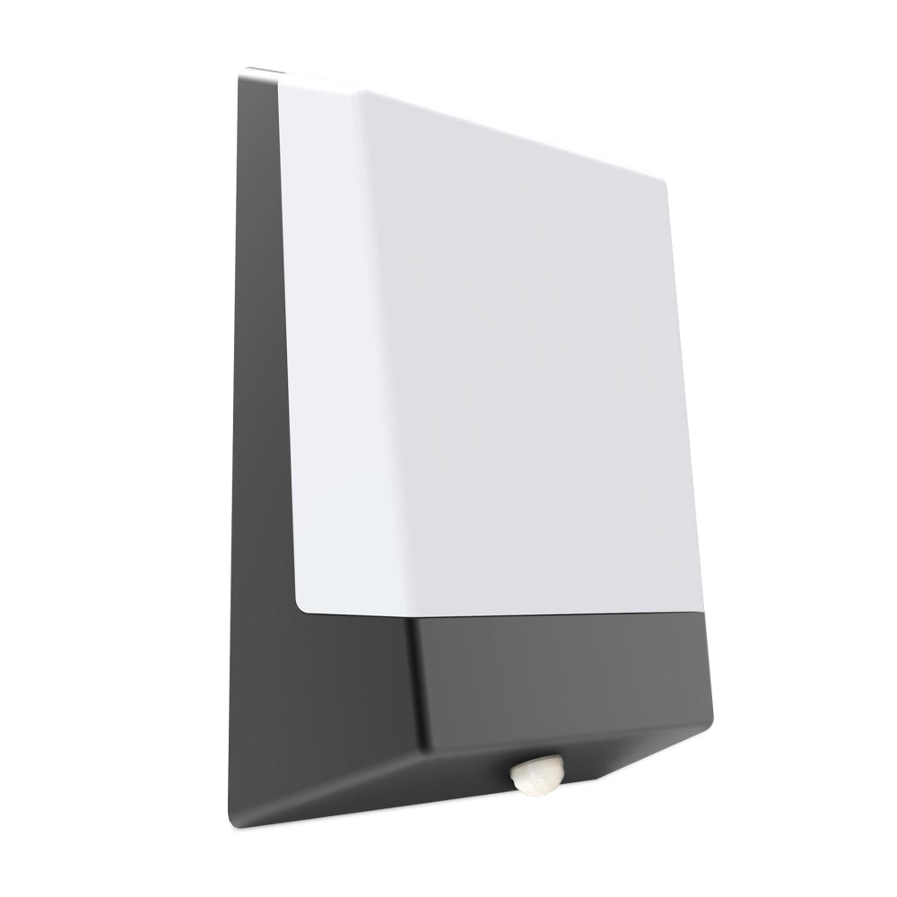 Bulkhead Wall Light Lamp 11W Rectangular Black 3000K IP65 Letterbox with Sensor 700LM Fast shipping On sale