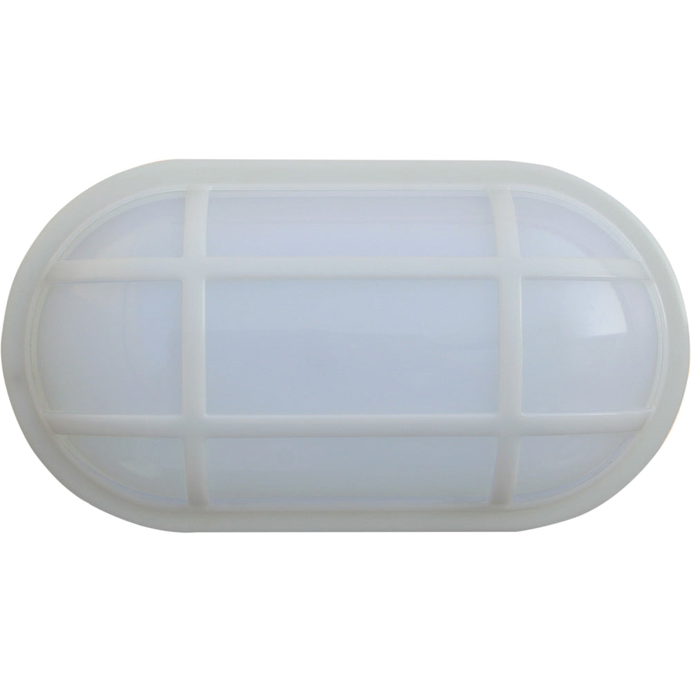 Bulkhead Wall Light Lamp 20W Oval White 3000K IP65 Optional Cage 1600LM Fast shipping On sale