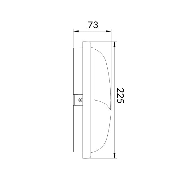 Bulkhead Wall Light Lamp 20W Round White 3000K IP65 OD225mm Eyelid 1600LM Fast shipping On sale